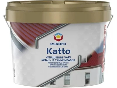 Краска атмосферостойкая для металлических крыш Eskaro Katto 2,7 л, 3,62 кг