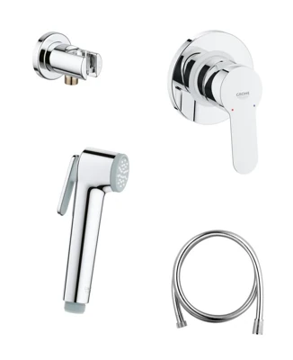 Комплект смеситель с гигиеническим душем GROHE BAUEDGE 124898