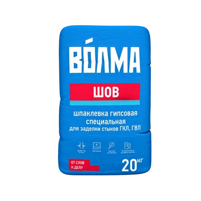 ВОЛМА Шпаклевка гипсовая шов 20 кг