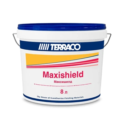 Матовая акриловая краска для фасадных и внутренних работ Maxishield Clear, 8 л