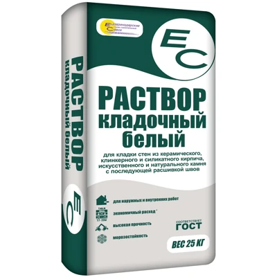 ЕС Раствор кладочный 25 кг Белый