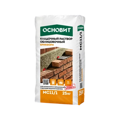 ОСНОВИТ Кладочный раствор БРИКФОРМ MC11 белый 010 25 кг