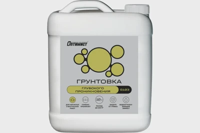 Акриловая грунтовка глубокого проникновения Оптимист G103, 10 л