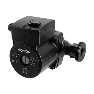 Насос циркуляционный CT 25-40S 180мм 65Вт 1x230В 50Гц (с гайками) Hoobs