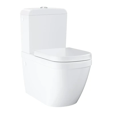 Унитаз в комплекте GROHE EURO горизонтальный выпуск нижний подвод 3/6л сиденье микролифт 39462000