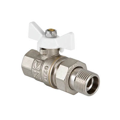Кран шаровой Valtec Base американка 3/4", белая ручка