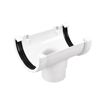 Воронка желоба круглая FINEBER 142*137 RAL 9010 белая