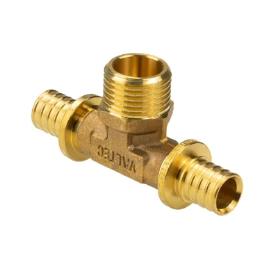 Тройник надвижной с переходом на наружную резьбу Valtec 32(4,4) х 1" х 32(4,4)