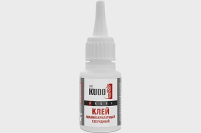 Секундный клей KUDO PROFF цианоакрилатный, 20 г