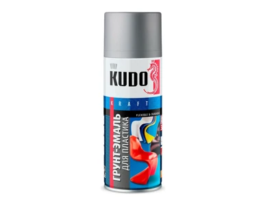 Грунт-эмаль аэрозоль KUDO №9003 белая для пластика