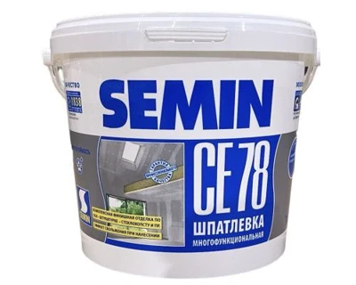 Шпаклевка универсальная SEMIN CE 78 белая крышка 20 кг