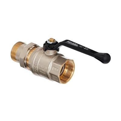 Кран шаровой Hoobs Orion 3/4" американка, рычаг, чёрный