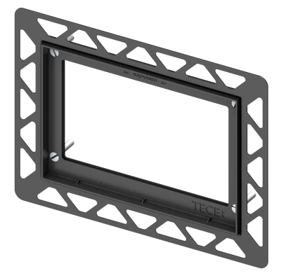 Монтажная рамка для установки стеклянных панелей смыва на уровне стены TECEloop, square, черная