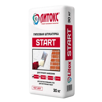ЛИТОКС START Штукатурка гипсовая 30 кг