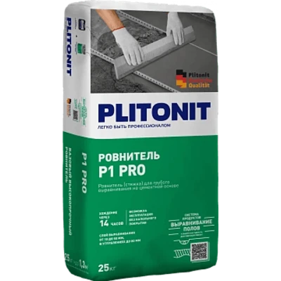 PLITONIT Р1 PRO Ровнитель (стяжка), 25 кг