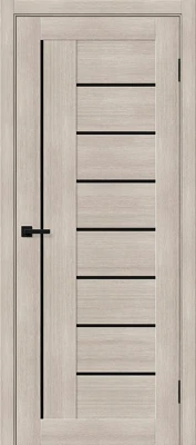 Дверь межкомнатная полотно Браво-29 эко шпон Cappuccino Melinga Black Shine 2000x900 мм