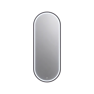 Зеркало Cersanit ECLIPSE Smart овальное с черной рамой 50*122 и подсветкой LED сенсорное 64151