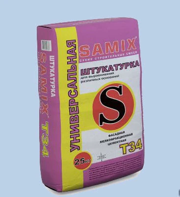 SAMIX Т-34 Штукатурка фасадная универсальная, 25 кг