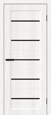 Дверь межкомнатная полотно Мода-22 Black Line эко шпон White Dreamline 2000x900 мм
