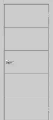 Дверь межкомнатная полотно Граффити-1.Д.П эмалит Grey Matt 2000x700 мм