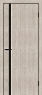 Дверь межкомнатная полотно Мода-11 Black Shine эко шпон Cappuccino Melinga 2000x900 мм