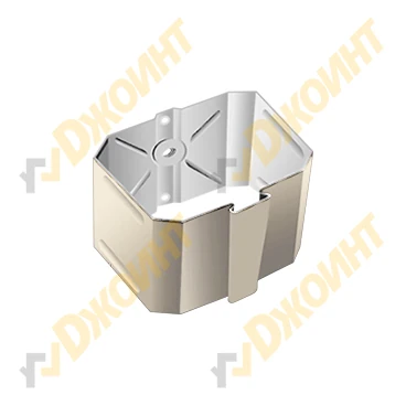 Держатель трубы прямоугольный (на кирпич) 76*102 RAL 1014 слоновая кость