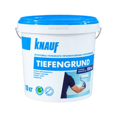 Грунтовка укрепляющая глубокого проникновения KNAUF-Тифенгрунд, 10 кг