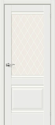 Дверь межкомнатная полотно Прима-3 эмалит White Matt 2000x900 мм