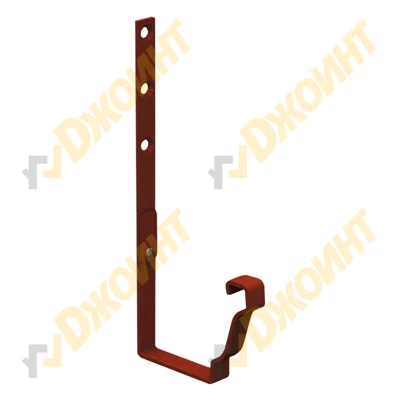 Держатель желоба прямоугольный 120*86 RAL 3011 коричнево-красный