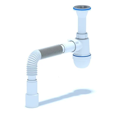 Сифон Ани 1 1/2" с трубой 40x40/50 мм