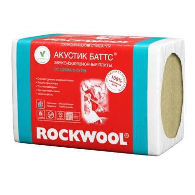 Утеплитель Rockwool Акустик Баттс 1000*600*50 мм 10 плит