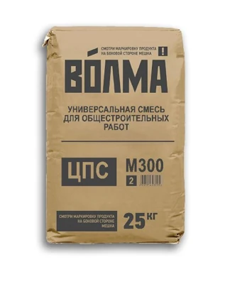 ВОЛМА Смесь сухая цементная М 300, 25 кг