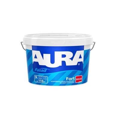 Краска фасадная атмосферостойкая Aura Fasad Fort база А белая, 2,7 л