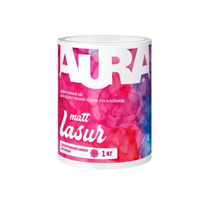 Декоративный лак для художественной отделки Aura Dekor Lasur Matt 1 кг