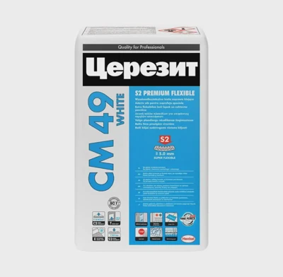 CERESIT CM 49 Эластичный клей для плитки белый, 20 кг