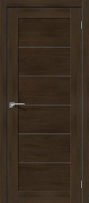 Дверь межкомнатная полотно Легно-21 эко шпон Dark Oak 2000x700 мм