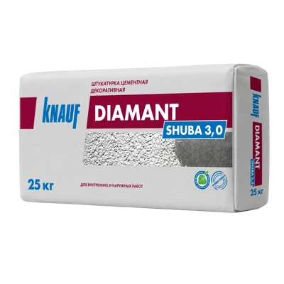 KNAUF ДИАМАНТ ШУБА Штукатурка декоративная цементная (3,0мм) 25 кг