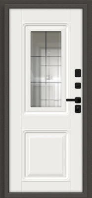 Дверь входная Thermo Шелтер СДР/SBlack Thermo-4 Старк шоколад правая 2050x960 мм