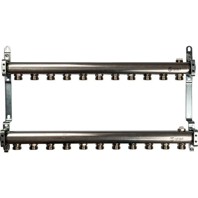 Коллектор из нержавеющей стали STOUT 1"/3/4"x11 вых.