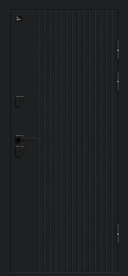 Дверь входная Thermo Полар/SBlack Thermo-2 Букле черное 2050x960 мм EX Matt Правая