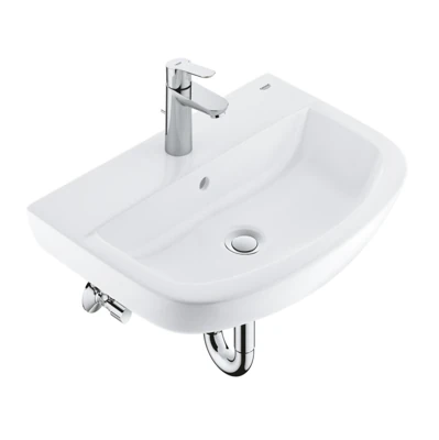Чаша GROHE Bau Ceramic 55*38,6 с отверстием под перелив со смесителем 39471000