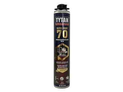 Пена монтажная профессиональная Tytan Ultra Fast 70, 870 мл