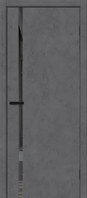 Дверь межкомнатная полотно Браво-0.40.П эко шпон Slate Art Mirox Grey 2000x900 мм