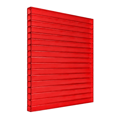 Сотовый поликарбонат RATIONAL Красный 10 мм (2,1*6 м)