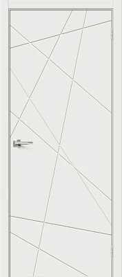 Дверь межкомнатная полотно Граффити-5 винил Super White 2000x900 мм