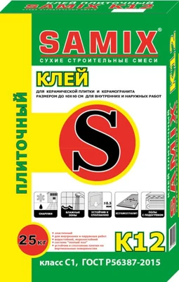 SAMIX К-12 Плиточный клей ( ) 25 кг