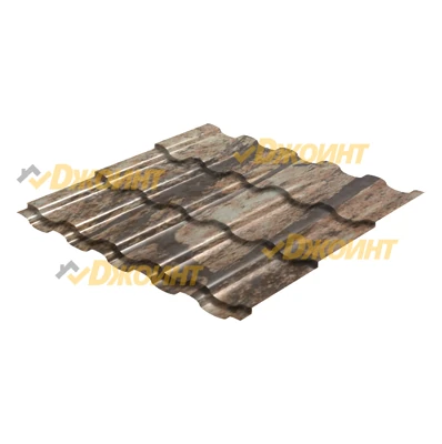 Металлочерепица ЭЛЛАДА 0,5 Printech Fine Stone 3D (Светлый камень 3D)