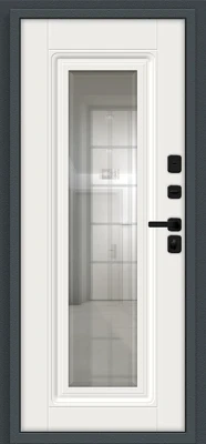 Дверь входная Thermo Шелл СД/SBlack Thermo-4 Старк антрацит правая 2050x960 мм