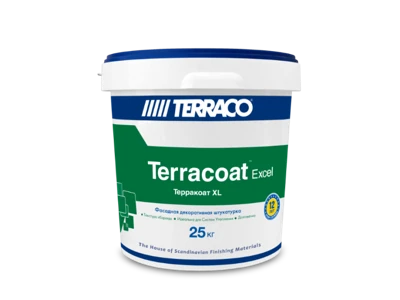 Фасадная декоративная штукатурка с текстурой Короед акрил Terracoat XL (1,5 мм) 25 кг