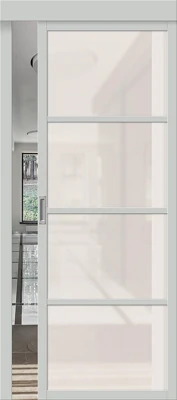 Дверь межкомнатная полотно Твигги-11.3 пэт Grey Silk 2000x400 мм